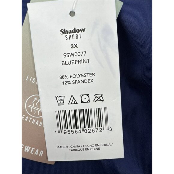 Shadow Sport Fitted Colorblock Belle Sleeve Zip Front Jacket Size 3X Blueprint‎ - Picture 4 of 9